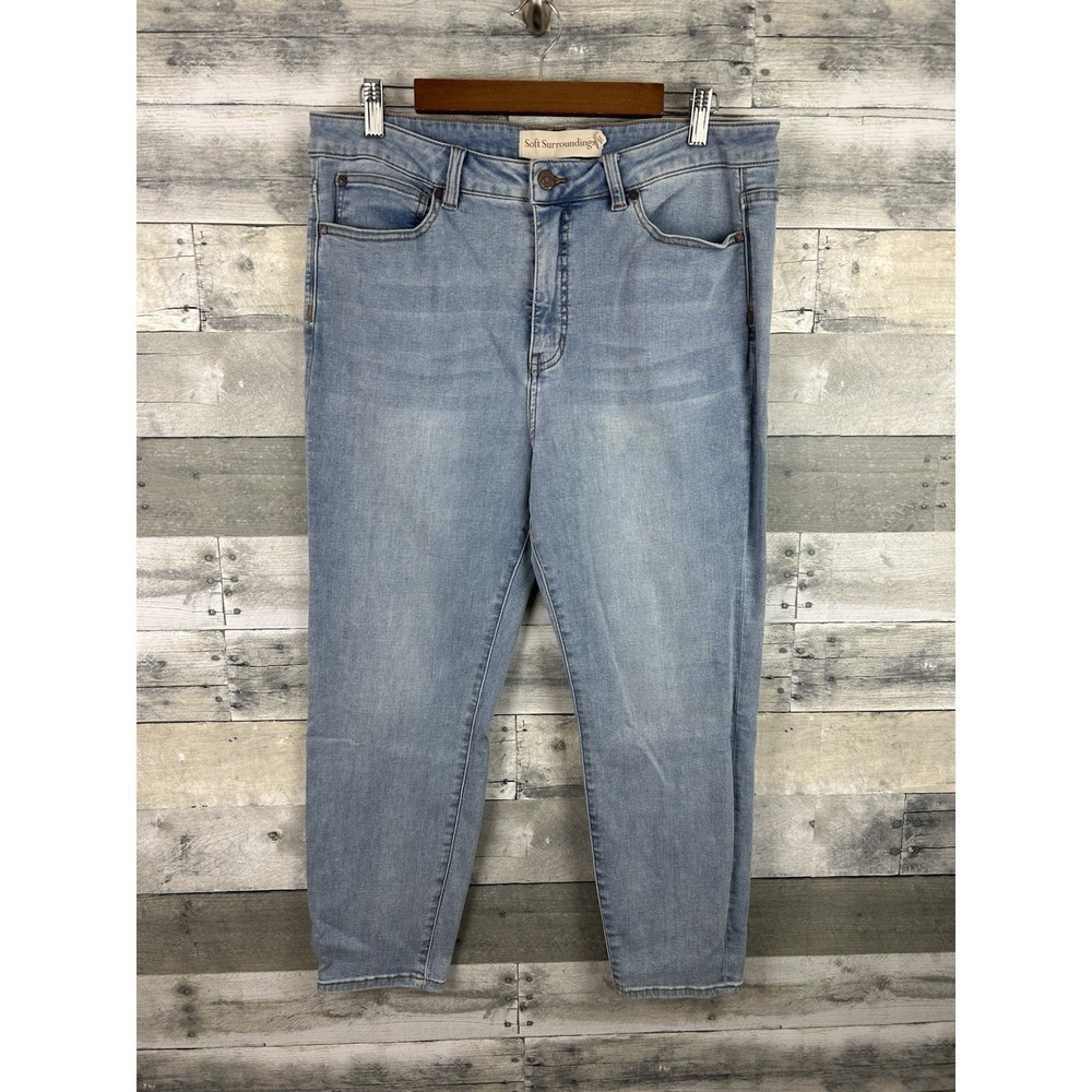 Soft Surroundings Women's Blue Ankle Jeans 14P